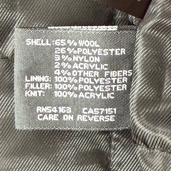 Kenneth Cole Reaction Charcoal Pea Coat - Picture 7 of 7